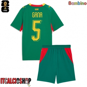 Senegal Idrissa Gueye #5 Seconda Maglia Bambino Mondiali 2026 Manica Corta (+ Pantaloni corti)